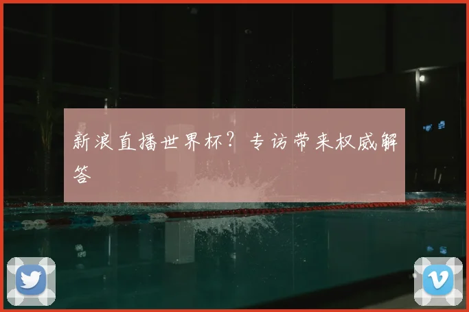 新浪直播世界杯？专访带来权威解答